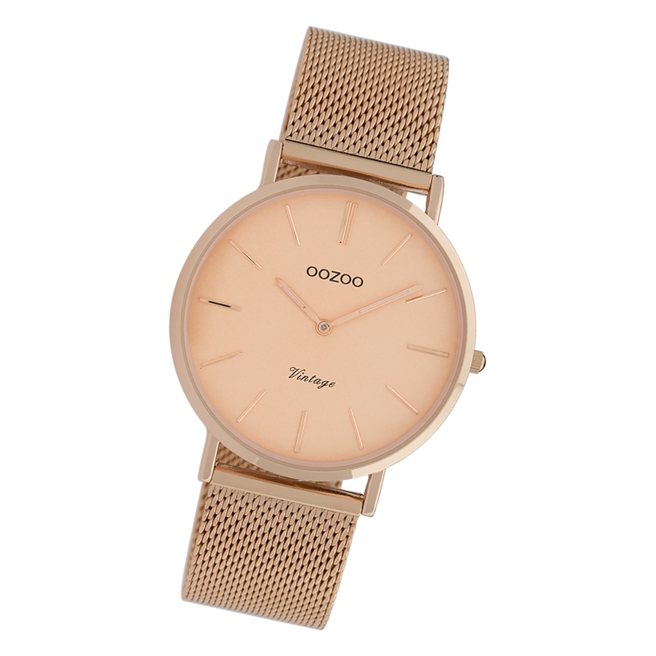 Oozoo Damen Armbanduhr Vintage Series C9922A Analog Edelstahl roségold UOC9922A