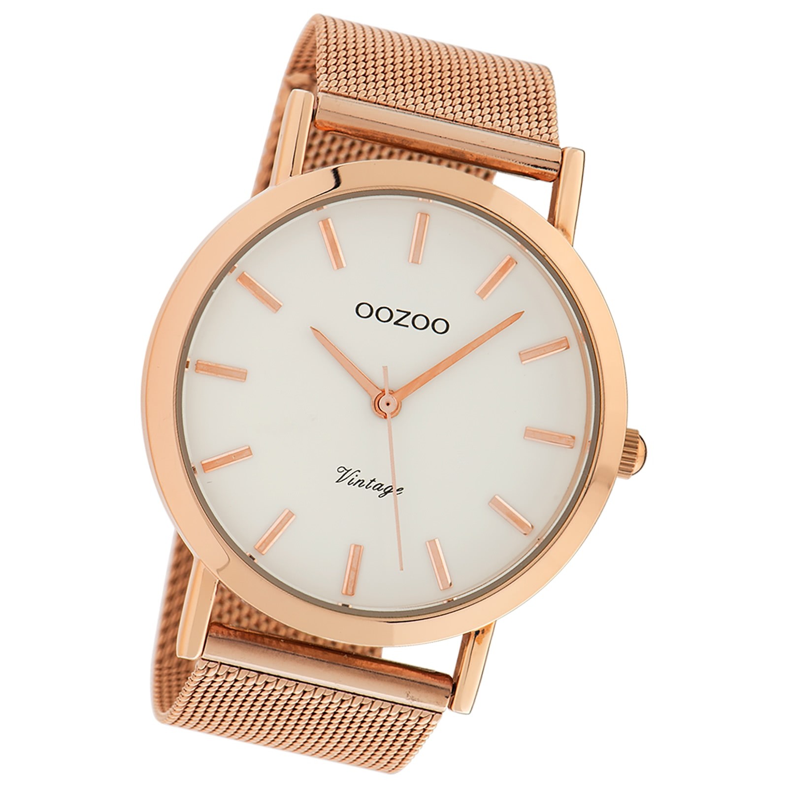 Oozoo Damen Armbanduhr Timepieces Analog Metall rosegold UOC9997A