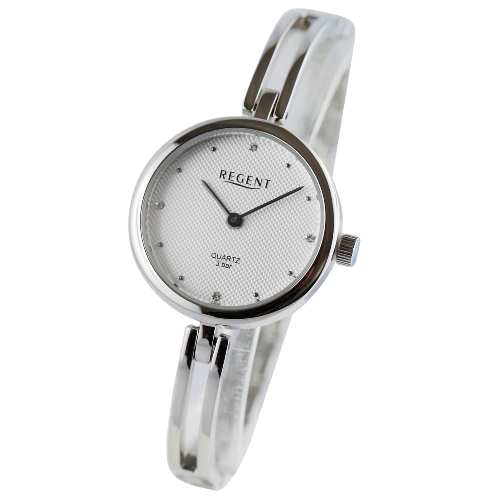 Regent Damen Armbanduhr Analog Metallarmband silber UR2254003