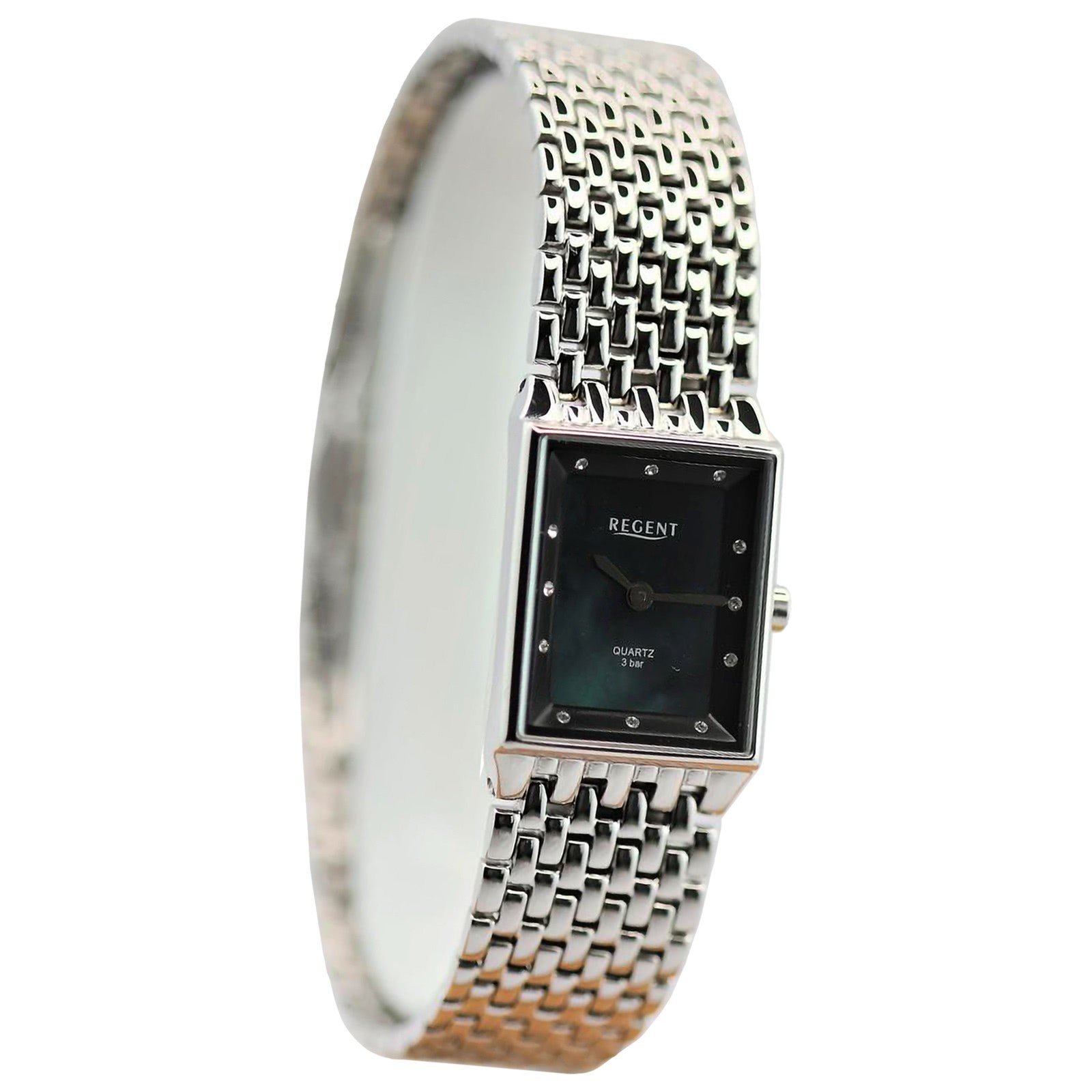 Regent Damen Armbanduhr Analog Metallarmband silber UR2254020
