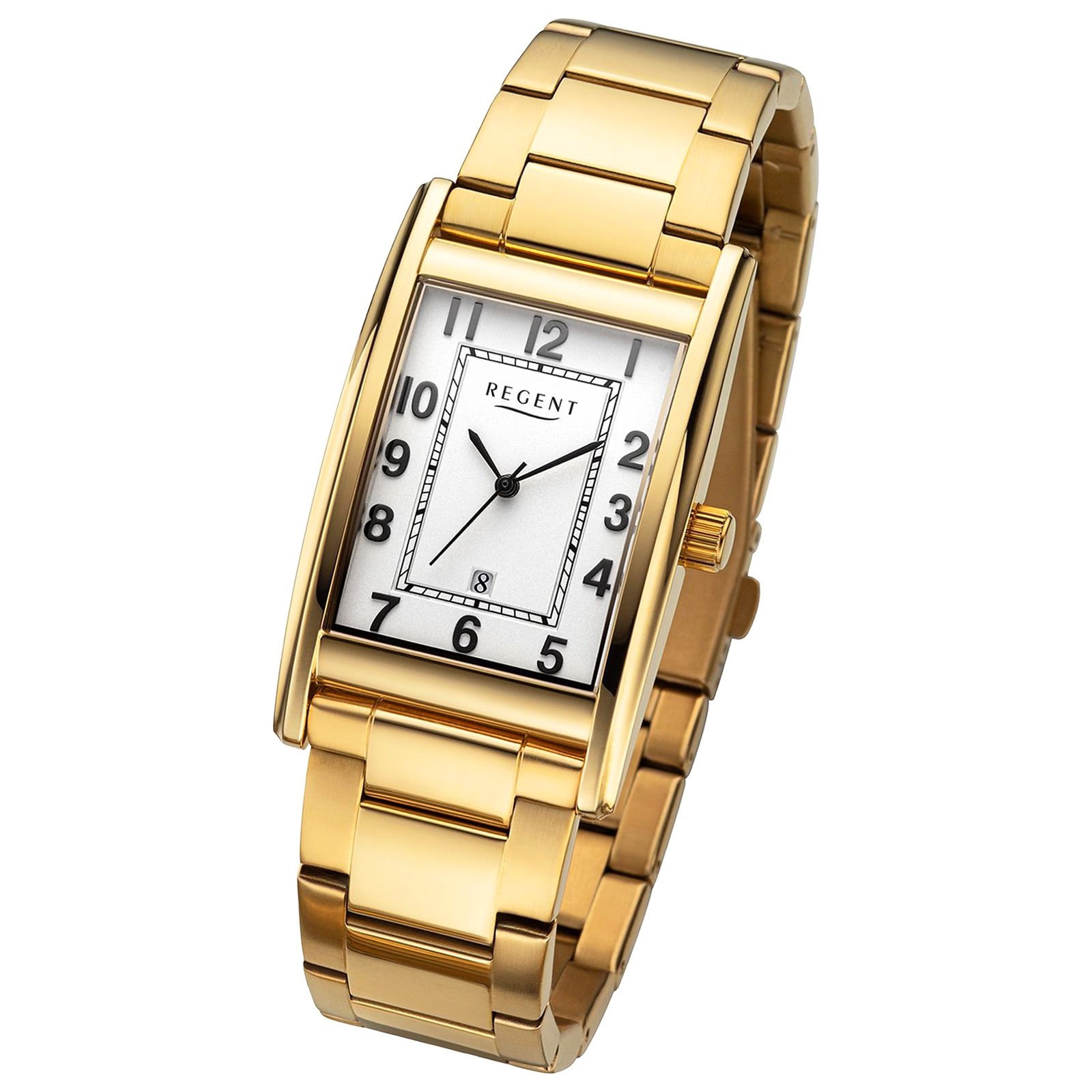 Regent Herren Armbanduhr Analog Metallarmband gold URF1524