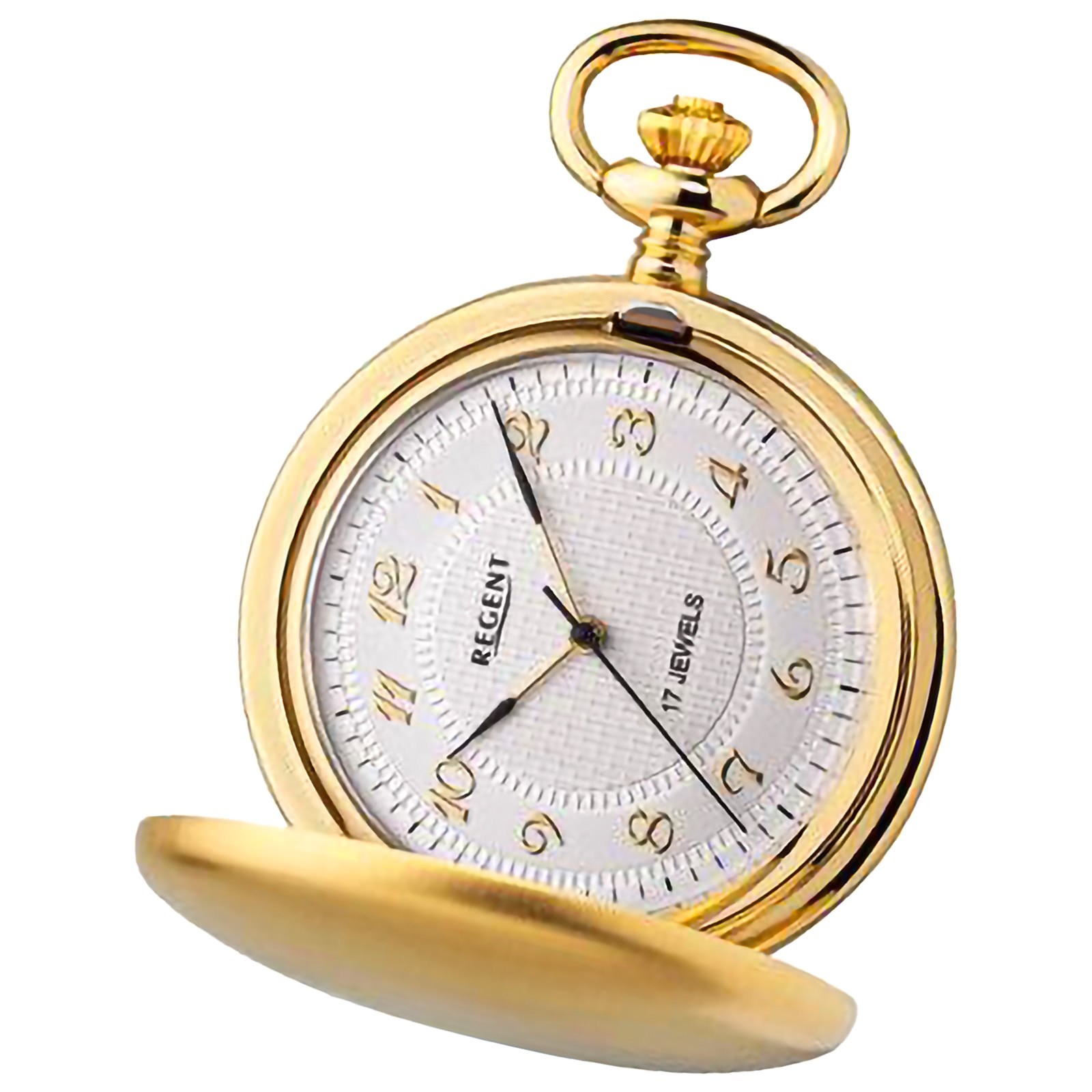 Regent Herren Taschenuhr Analog Gehäuse gold URP712