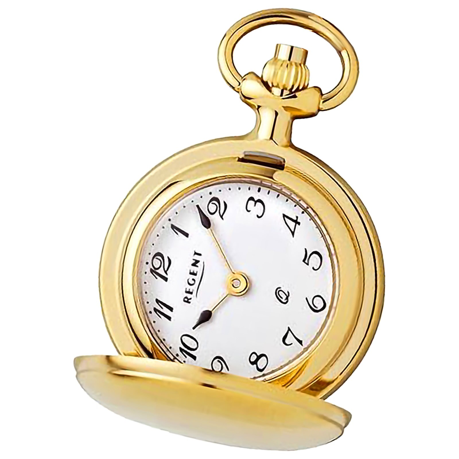 Regent Herren Taschenuhr Analog Gehäuse gold URP763