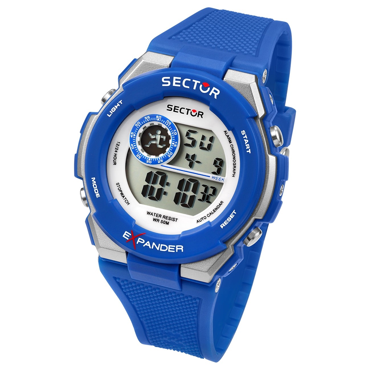 Sector Herren Armbanduhr Digital PURarmband blau USE51537003