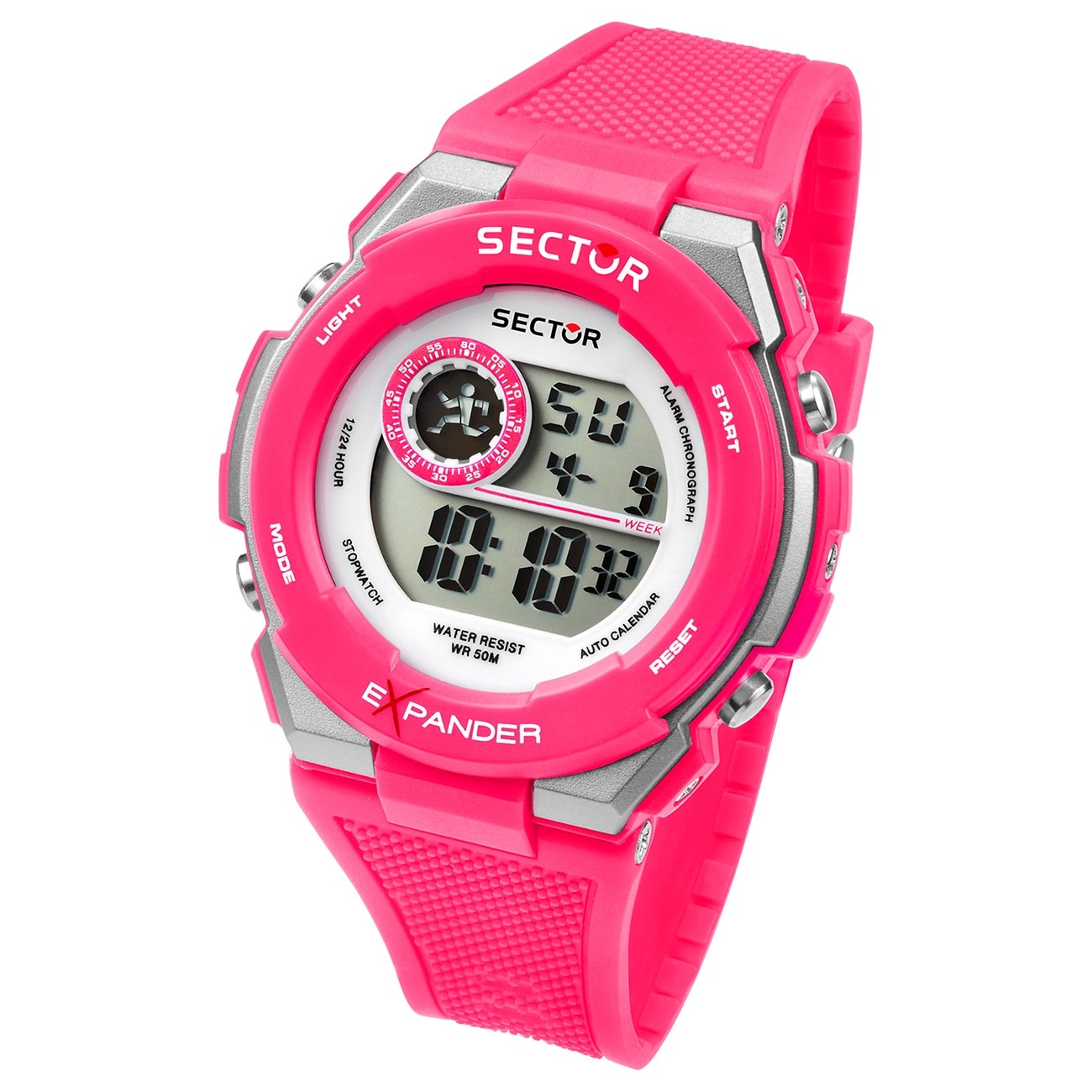 Sector Herren Armbanduhr Digital PURarmband rosa USE51537004