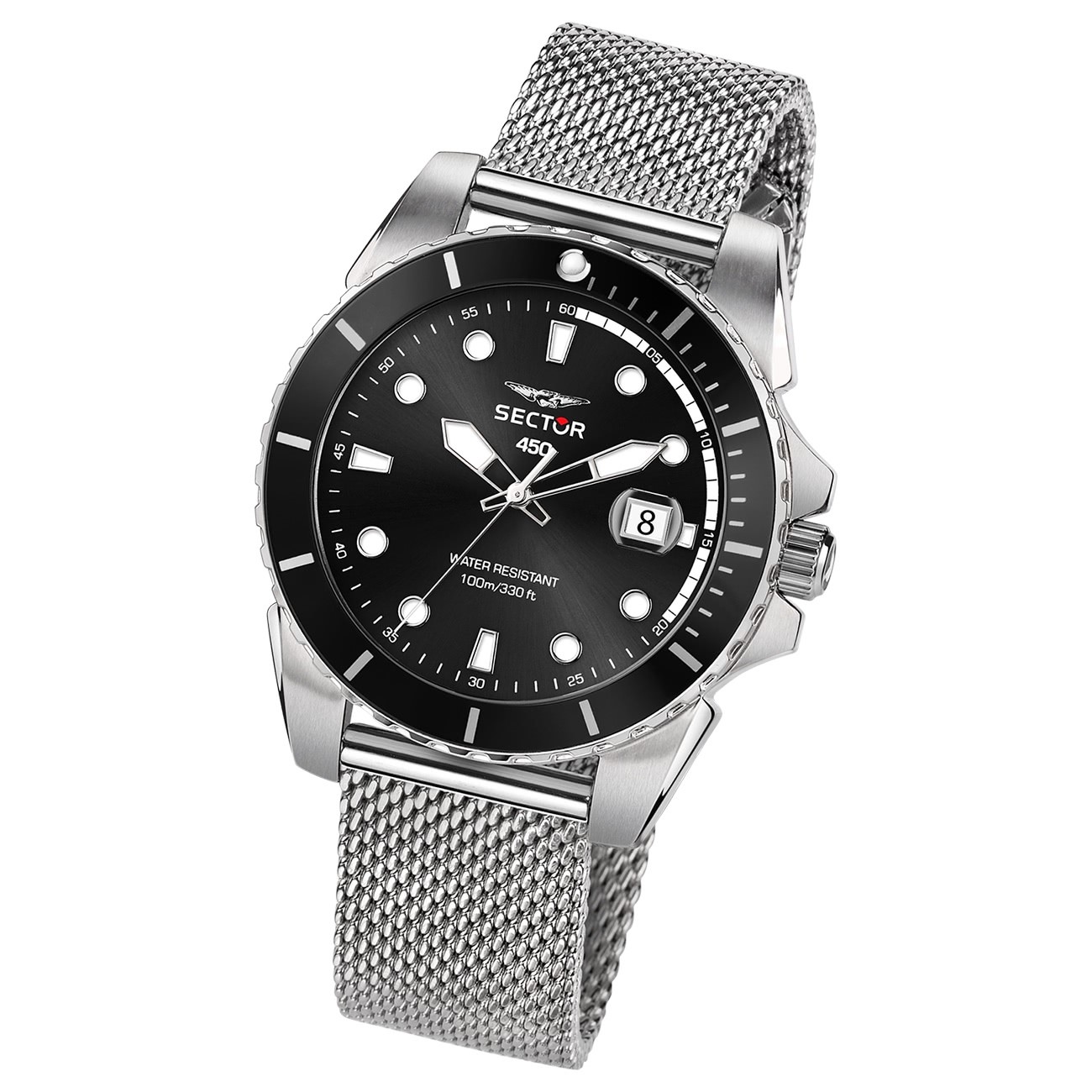 Sector Herren Armbanduhr Analog Edelstahlarmband silber USE53276004
