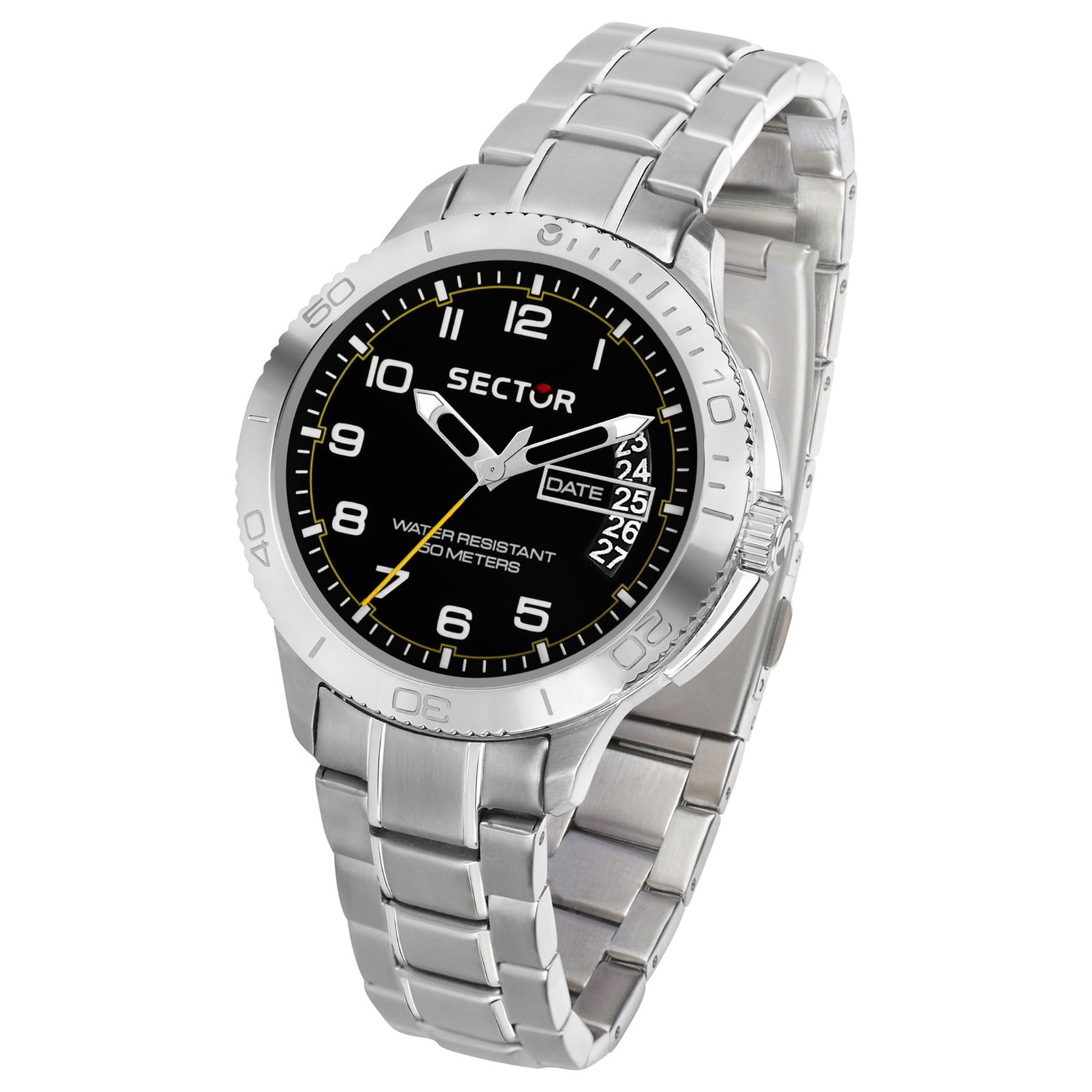 Sector Herren Armbanduhr Analog Edelstahlarmband silber USE53578006