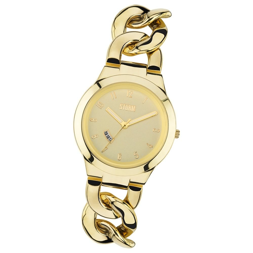 STORM Damenuhr superflach Edelstahl Armband Uhr Shelly Gold UST47215/GD