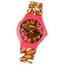 Chic-Watches Damenuhr Retro Flowers Armbanduhr Chic Lady-Uhren UC013