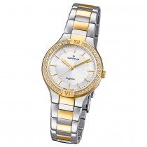 Candino Damen-Armbanduhr Edelstahl silber gold C4627/1 Quarzuhr UC4627/1