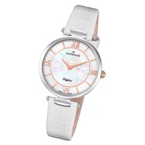 Candino Damen Armband-Uhr Lady Elegance C4669/1 Quarzuhr Leder weiß UC4669/1