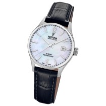 Festina Damenuhr Swiss Made Armbanduhr Leder schwarz UF20009/7