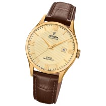 Festina Herrenuhr Swiss Made Armbanduhr Leder braun UF20010/5