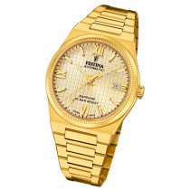 Festina Herrenuhr Edelstahl gold Festina Swiss made Armbanduhr UF20032/2