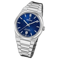 Festina Herrenuhr Swiss Made Armbanduhr Edelstahl silber UF20051/4