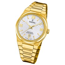 Festina Herrenuhr Swiss Made Armbanduhr Edelstahl gold UF20057/1
