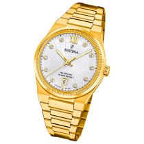 Festina Damenuhr Swiss Made Armbanduhr Edelstahl gold UF20058/1