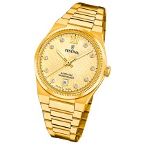 Festina Damenuhr Swiss Made Armbanduhr Edelstahl gold UF20058/2