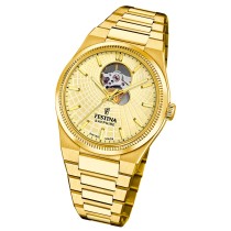 Festina Herrenuhr Swiss Made Armbanduhr Edelstahl gold UF20062/2