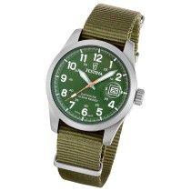 Festina Herrenuhr Swiss Made Armbanduhr Textil grün UF20082/2