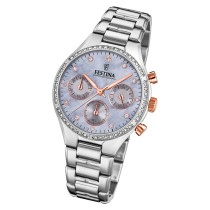 Festina Damen Armbanduhr Boyfriend F20401/3 Quarz Edelstahl silber UF20401/3