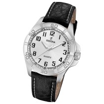 Festina Herrenuhr Klassik Armbanduhr Leder schwarz UF20444/3