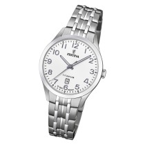 Festina Damen Armbanduhr Klassik F20468/1 Quarz Titan silber UF20468/1