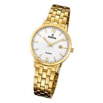 Festina Damen Armbanduhr Klassik F20514/2 Analog Edelstahl gold UF20514/2