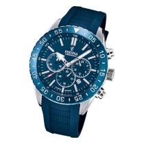 Festina Herren Armbanduhr Keramik F20515/1 Analog Silikon blau UF20515/1