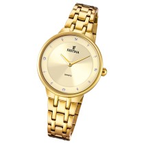 Festina Damenuhr Mademoiselle F20601/2 Armbanduhr Edelstahl gold UF20601/2