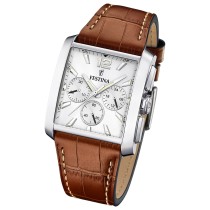 Festina Herrenuhr Timeless Chronograph Armbanduhr Leder braun UF20636/1