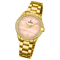 Festina Damenuhr Boyfriend Armbanduhr Edelstahl gold UF20685/3