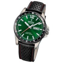 Festina Herrenuhr Titanium Armbanduhr Leder schwarz UF20699/3