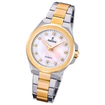 Festina Damenuhr Mademoiselle Armbanduhr Edelstahl silber gold UF20702/1