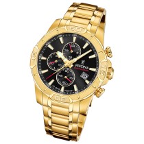 Festina Herrenuhr Timeless Chronograph Armbanduhr Edelstahl gold UF20705/4