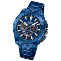 Festina Herrenuhr Chrono Bike Armbanduhr Edelstahl blau UF20729/1