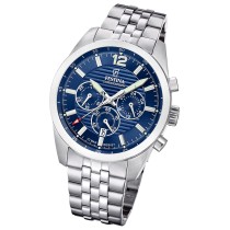 Festina Herrenuhr Timeless Chronograph Armbanduhr Edelstahl silber UF20742/1