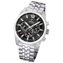 Festina Herrenuhr Timeless Chronograph Armbanduhr Edelstahl silber UF20742/3