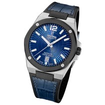 Festina Herrenuhr Automatik Armbanduhr Leder schwarz UF22005/2