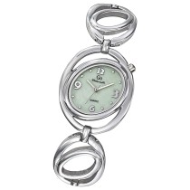 Girl Only GO Damen Armbanduhr Mademoiselle Quarz-Uhr Metall Silber UGO694768