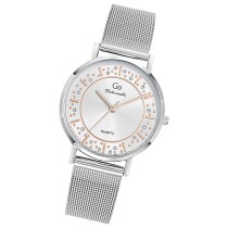 Girl Only GO Damen Armbanduhr Mademoiselle Quarz-Uhr Edelstahl silber UGO695617