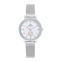 Girl Only GO Damen Armbanduhr Mademoiselle Quarz-Uhr Edelstahl silber UGO695665