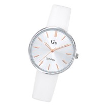 Girl Only Damen Armbanduhr GO 699313 Analog Quarz Uhr Leder weiß UGO699313