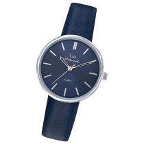 Girl Only GO Damen Armbanduhr Mademoiselle Quarz-Uhr Leder dunkelblau UGO699316