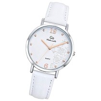 Girl Only GO Damen Armbanduhr Mademoiselle Quarz-Uhr Leder weiß UGO699450