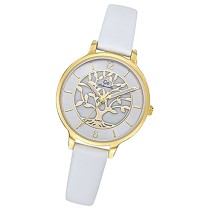 Girl Only GO Damen Armbanduhr Mademoiselle Quarz-Uhr Leder weiß UGO699524
