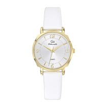 Girl Only GO Damen Armbanduhr Mademoiselle Quarz-Uhr Leder weiß UGO699622