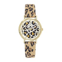 Girl Only GO Damen Armbanduhr Mademoiselle Lederband braun mehrfarbig UGO699635