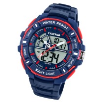 Calypso Herren Armbanduhr Street Style K5769/2 Quarz-Uhr PU blau UK5769/2