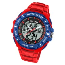 Calypso Herren Armbanduhr Street Style K5769/3 Quarz-Uhr PU rot UK5769/3